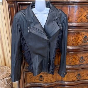 Black Leather Women's Jacket